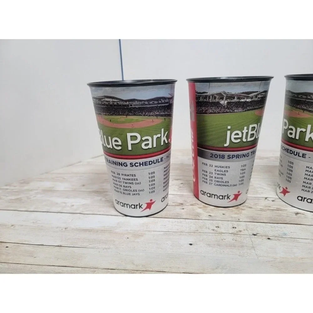 Boston Red Sox‎ Jet Blue Park 2018 Cups Set of 4 Souvenir